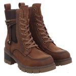 Rieker, Hwk Damen Stiefel, Textil Schnürstiefel in braun für