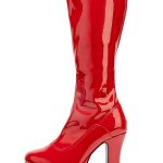 Plateau Stiefel mit Reißverschluss rot maskworld.com