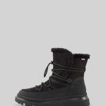 Wasserfeste Schneestiefel mit Schnürung in schwarz von Tom Tailor