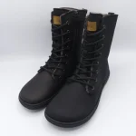 KOEL FARO Barfuß Boots Schwarz mit Lammwolle | Fräulein Barfuss